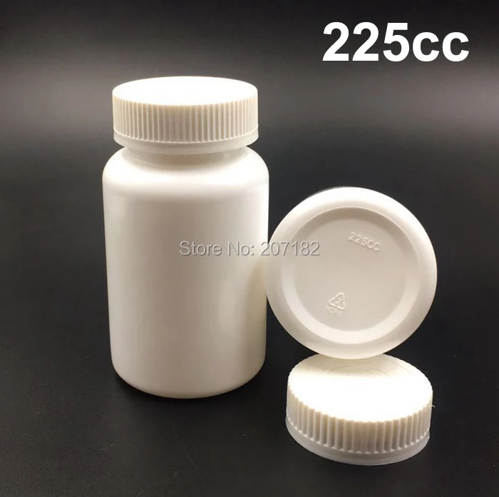 100 шт. 225 куб. См белого цвета HDPE для защиты детей от трав лекарств таблеток с