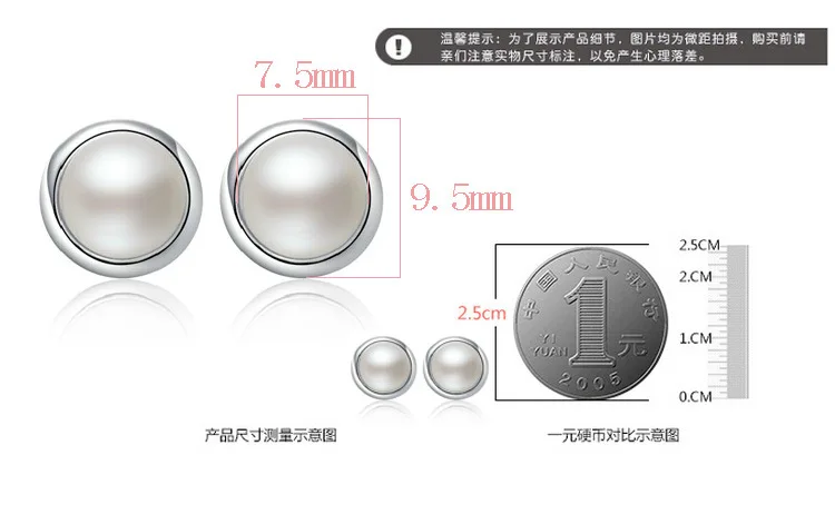 XIYANIKE Silver Color Temperament Female Pearl Earrings For Women Sterling-silver-jewelry Brincos VES6410 | Украшения и