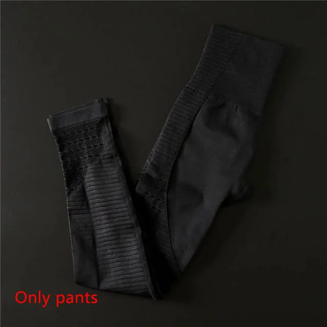 Black pants 2 шт./компл. Бесшовные Спортивный костюм Для Женщин Йога набор мягкий пуш-ап спортивный бюстгальтер Фитнес Костюмы женские эластичные леггинсы, брюки для девочек - Цвет: Black pants