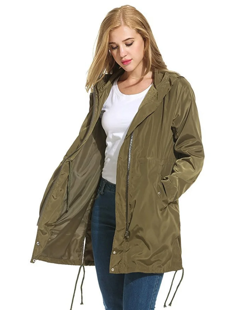 

U-SWEAR 2020 New Fashion Loose Long Duster Women Long Jackets Pluse Size Women Fashion Designers PVC Waterproof Material