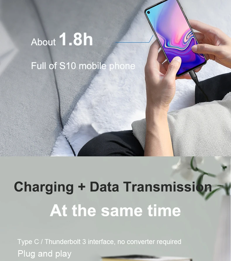 PD 60 Вт Кабель для быстрой зарядки usb type c кабель USB C к USB C кабель для Macbook pro для samsung S9 huawei Matebook P20 P30 Xiaomi