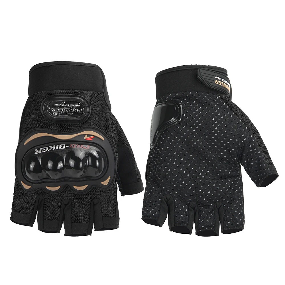 MCS-04-Black PRO-BIKER мотоциклетные перчатки для страйкбола Пейнтбол езда Гонки тактические Защитные перчатки Экипировка Велоспорт Мотокросс перчатки MCS-01C - Цвет: MCS-04-Black