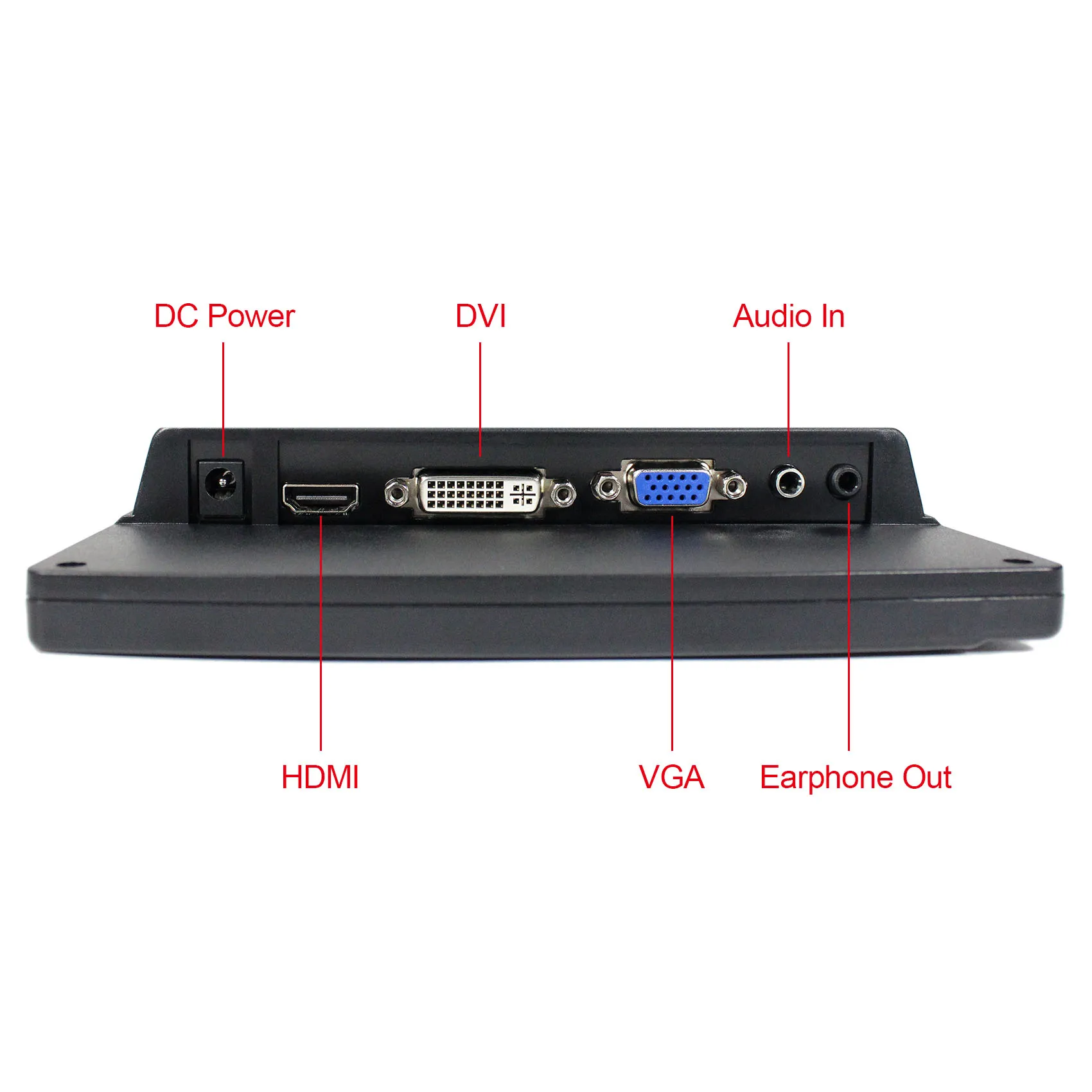 10 1 дюймовый IPS ЖК-монитор 1366x768 16:9 HD MI DVI VGA Аудио для Raspberry Xbox360 | Электроника