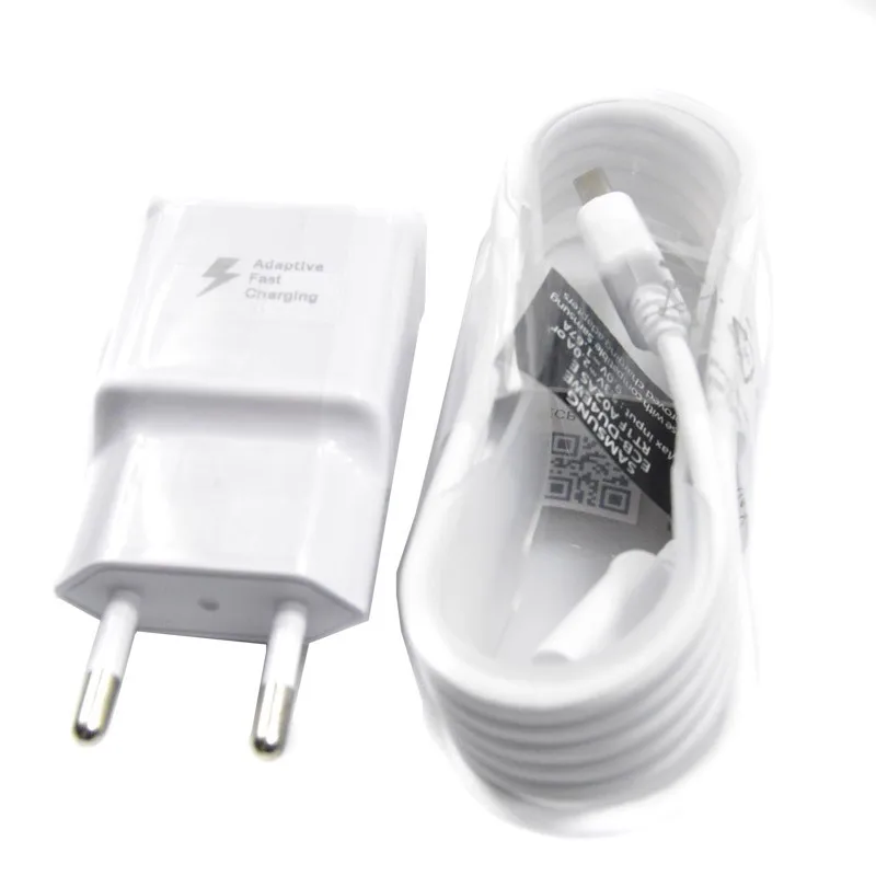 20 шт/для samsung быстро Зарядное устройство для Galaxy S7 6 Note4 5adaptive Quick Charge ЕС США Путешествия Plug зарядки 9 V 1.67A& 5 V 2A