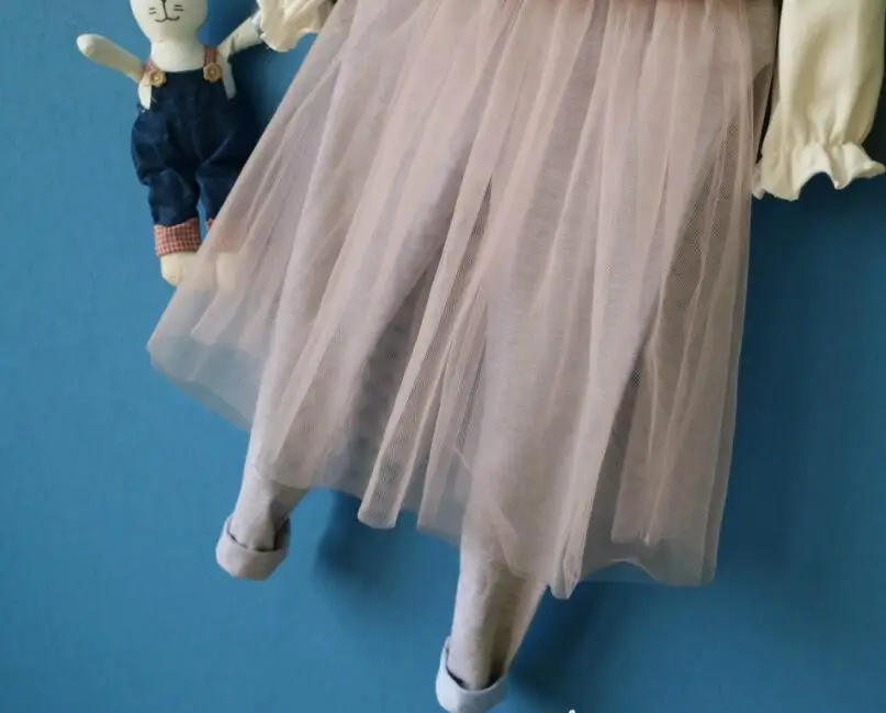 Новые Девушки Дети Корея Моды Сетки Юбки Брюки принцесса Детские Сладкая Гетры 6