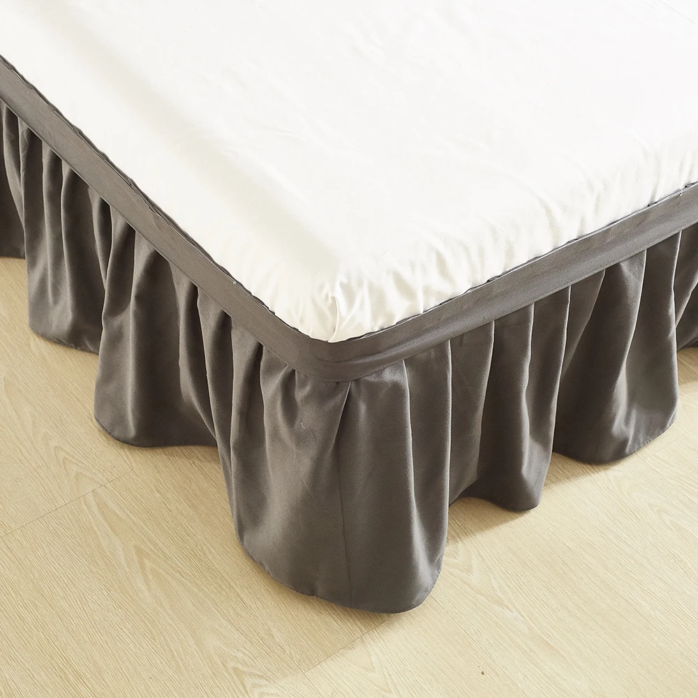 Современный Раффлед Обёрточная бумага вокруг кровати юбка для одного