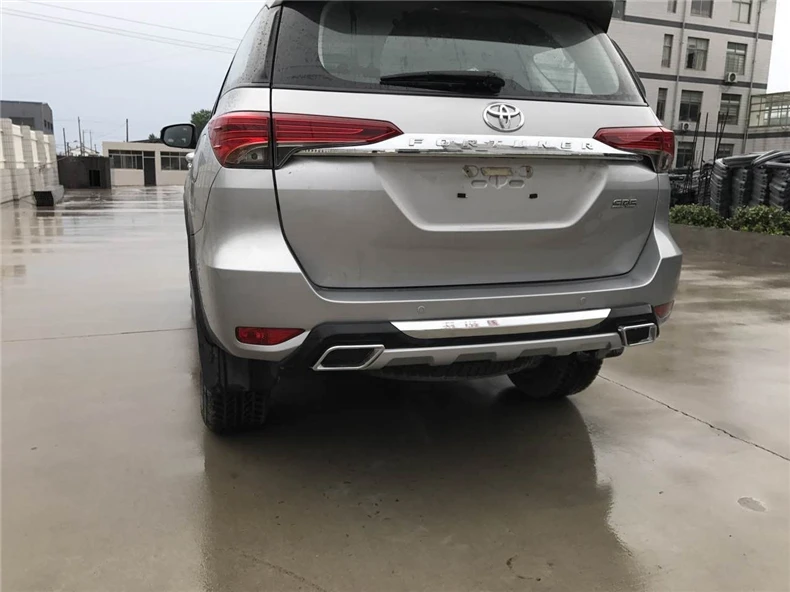 JIOYNG подходит для Toyota Fortuner- Передний+ задний бампер диффузор бамперы для губ защитная накладка ABS 2 шт