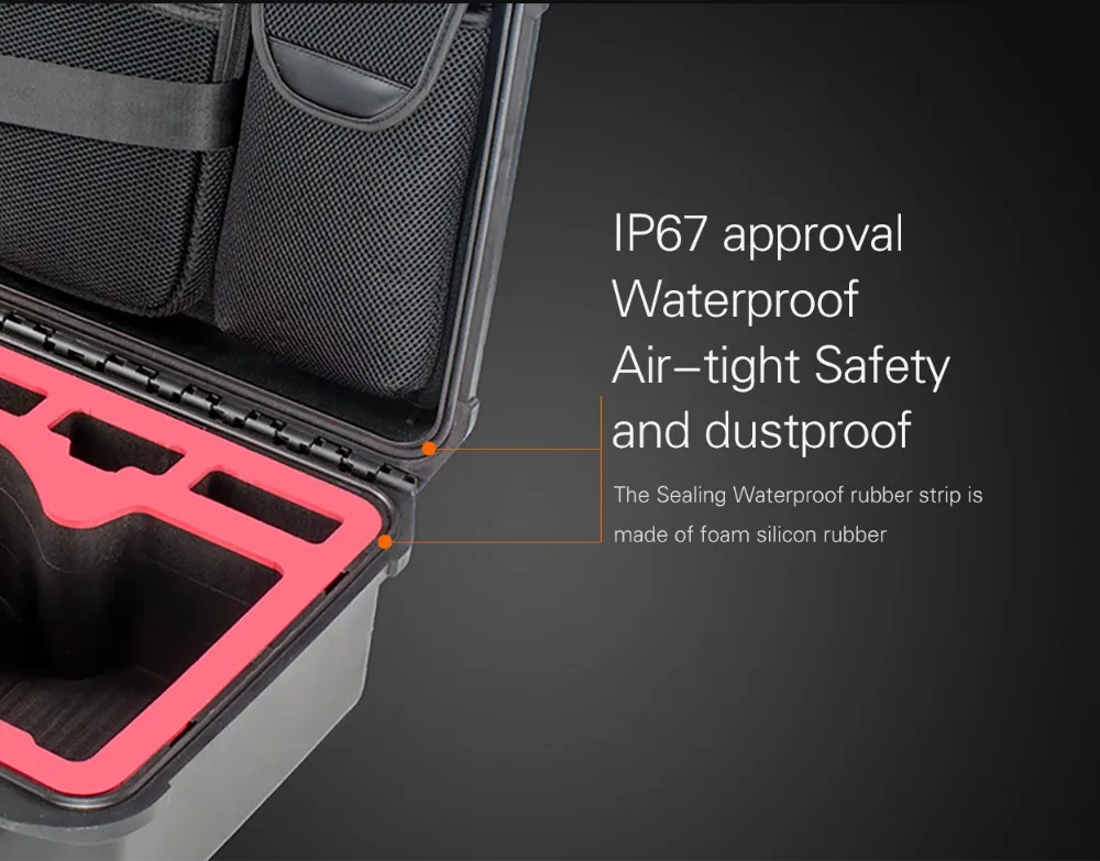 PGYTECH PRO защитный чехол для переноски для DJI Mavic профессиональные защитные очки Аксессуары для дрона водонепроницаемый жесткий EVA пена сумка для переноски