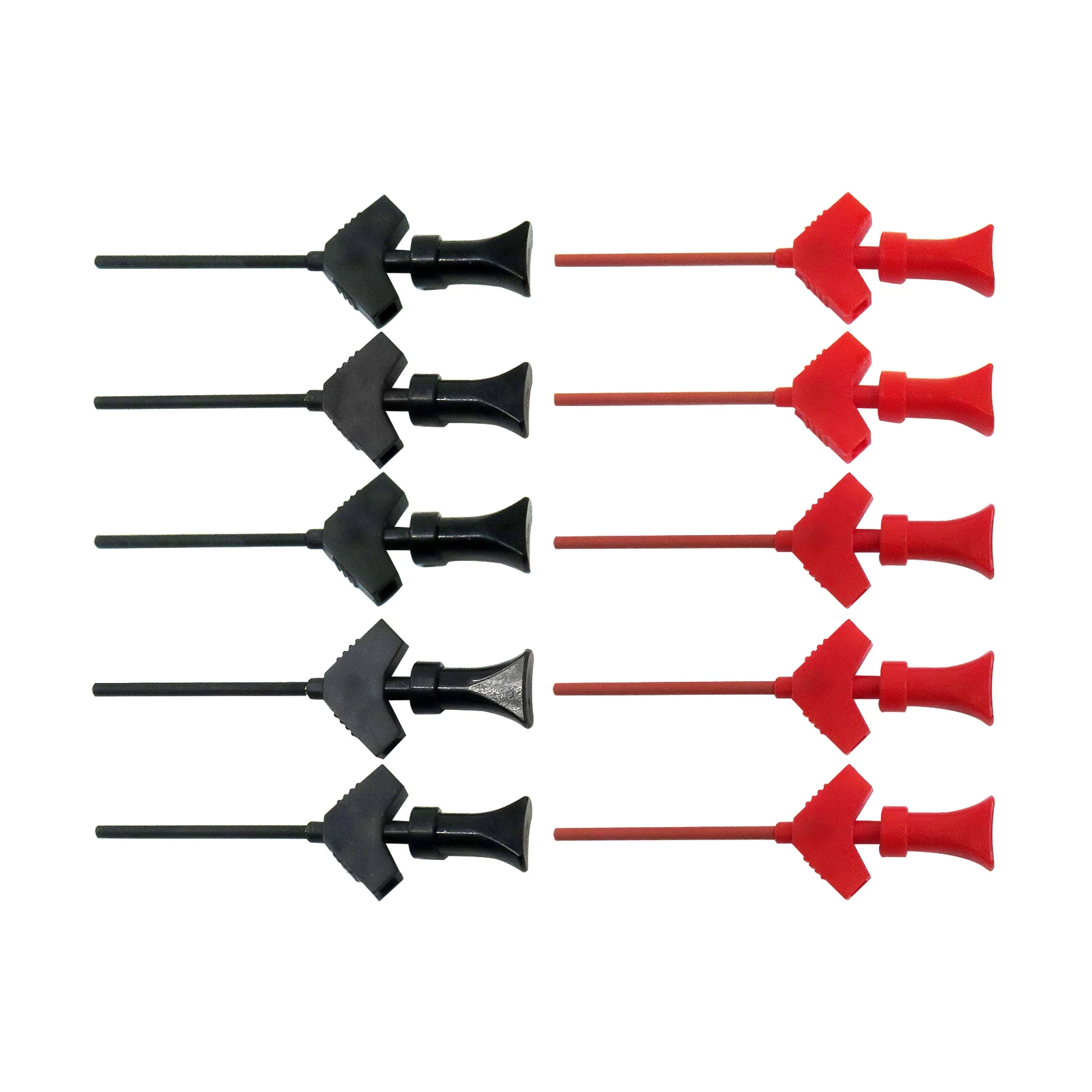 Cleqee P5003 10 шт. мини захват SMD IC Тест Крюк Клип Датчик перемычки Логический анализатор тест ing аксессуары