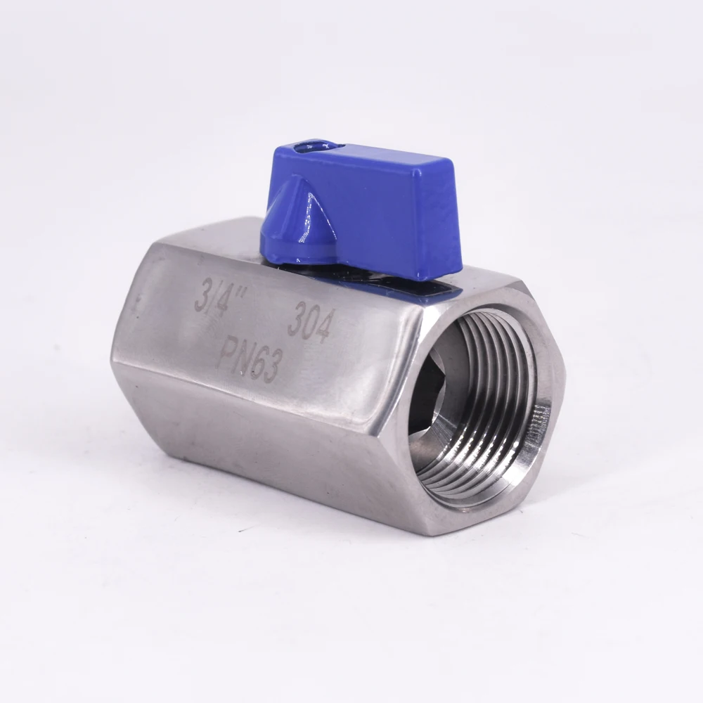 3/4&quot BSP Mini Sanitary Ball Valve Homebrew Beer SUS 304 Stainless Steel With Blue Hanlde | Обустройство дома