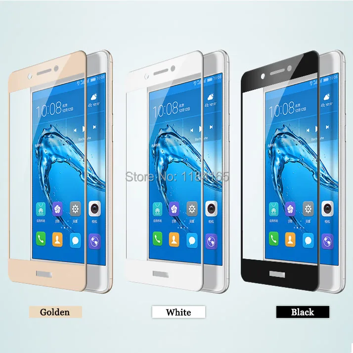 3d качество полное покрытие экрана закаленное стекло-экран протектор для huawei honor 6c