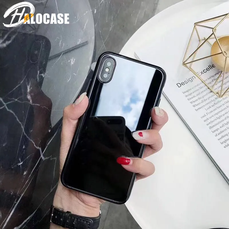 Роскошные зеркальные телефонные чехлы из закаленного стекла для iPhone 11 Pro MAX 10X XS XR 6