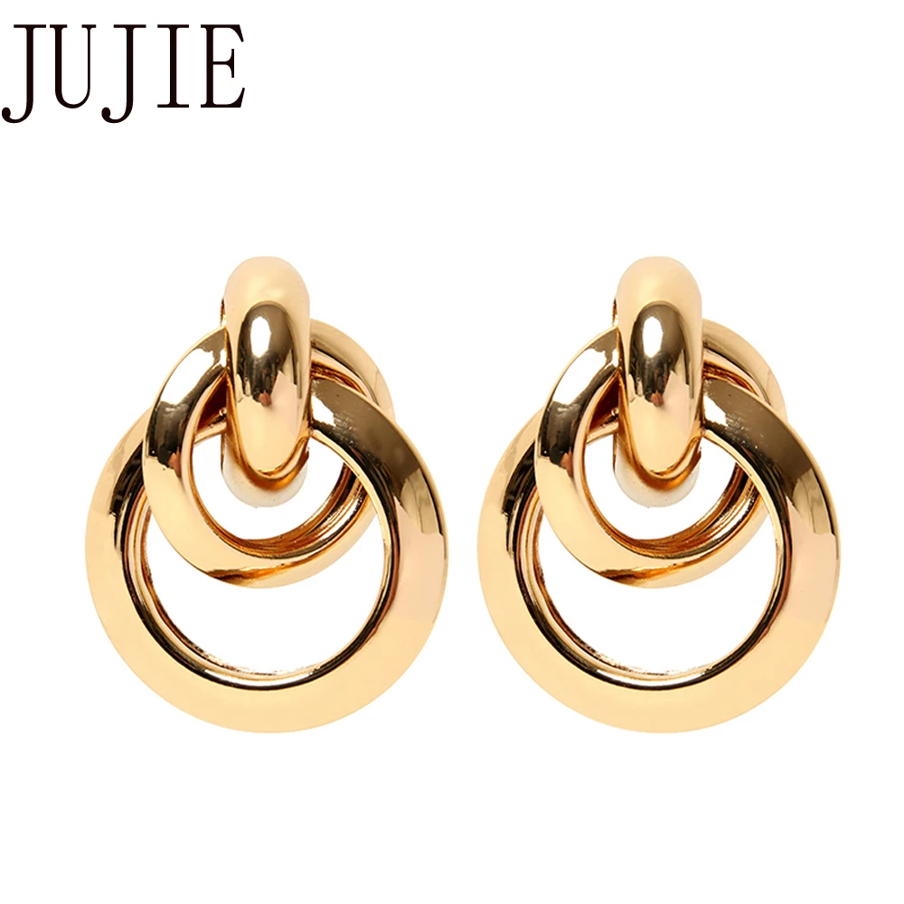 Корейские круглые серьги гвоздики JUJIE для женщин 2020 Brincos Элегантные Серьги