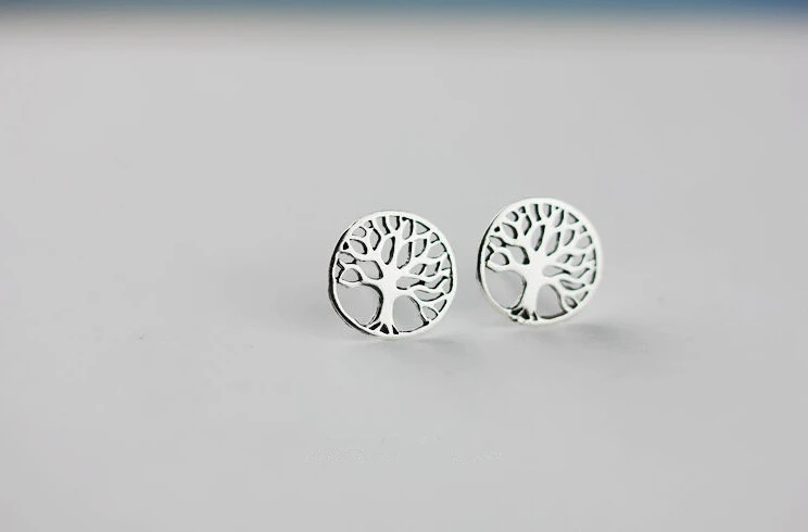 1 пара женские серьги гвоздики Древо жизни|earring tree|earrings tree of lifefashion stud earrings |