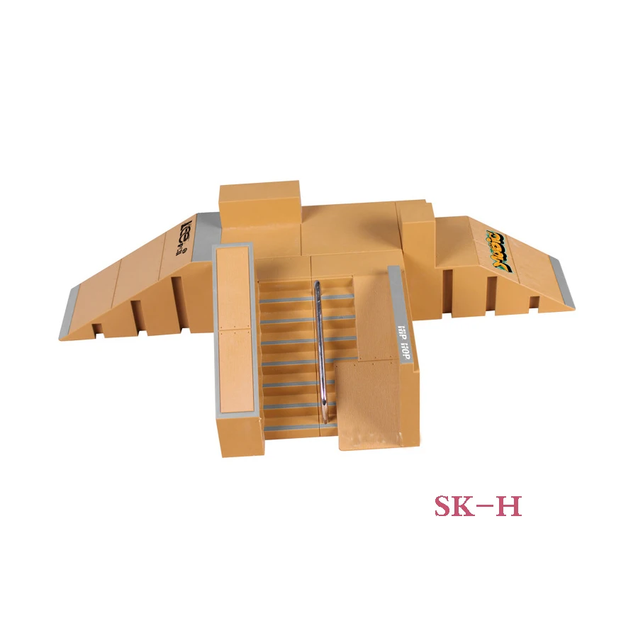 SK H 4 + 2 шага самолет наклон палец скейтборд парк пандус и гриф части для Tech Deck & Finger