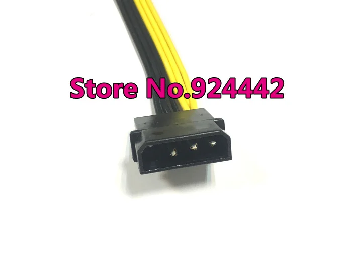 10PCS--4 Pin 4P Molex IDE to 6 6p PCI-E Graphic Card Power Supply Cable Adapter PC Video Cord Lead 18AWG Wire 20cm |