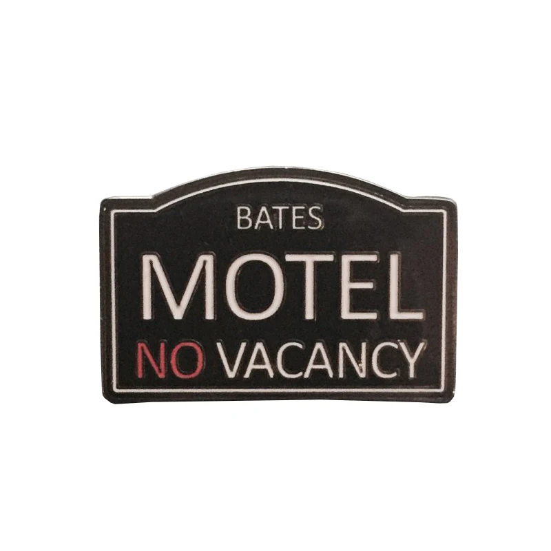 Брошь с эмалью Bates Motel