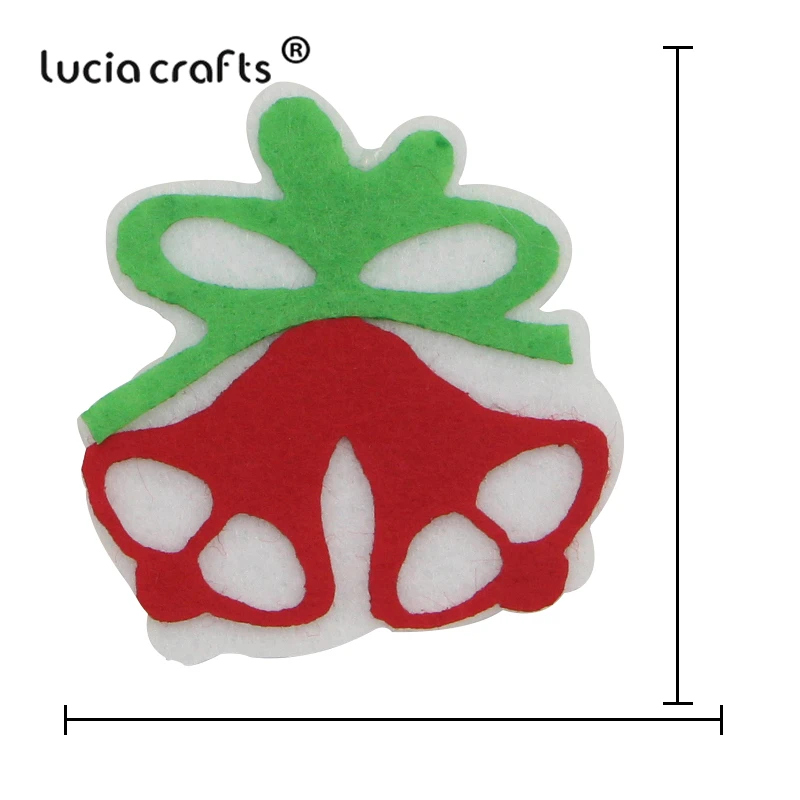 Lucia crafts 4-5,5 см Рождественский дизайн печатный Войлок Ткань для детей ручной работы нетканый DIY украшения принадлежности L0303