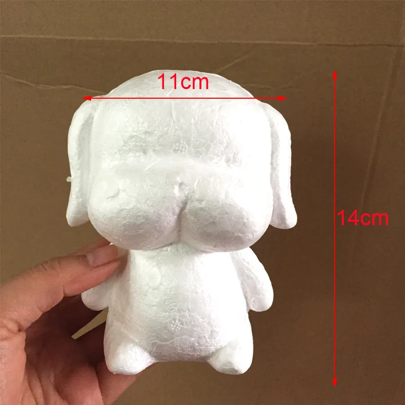 14cm small dog DIY Роза аксессуары в виде мишки мешок пены медведь плесень 200 шт PE искусственные розы цветок головы Роза медведь собака удачи плесень - Цвет: 14cm small dog