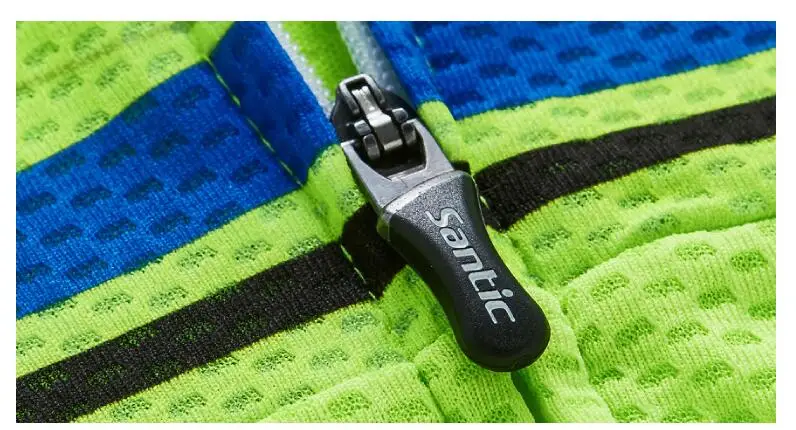 Santic мужские велосипедные шорты Джерси Pro Fit Италия ткань противоскользящие рукава манжеты дорожный велосипед MTB с коротким рукавом дышащая трикотажная одежда