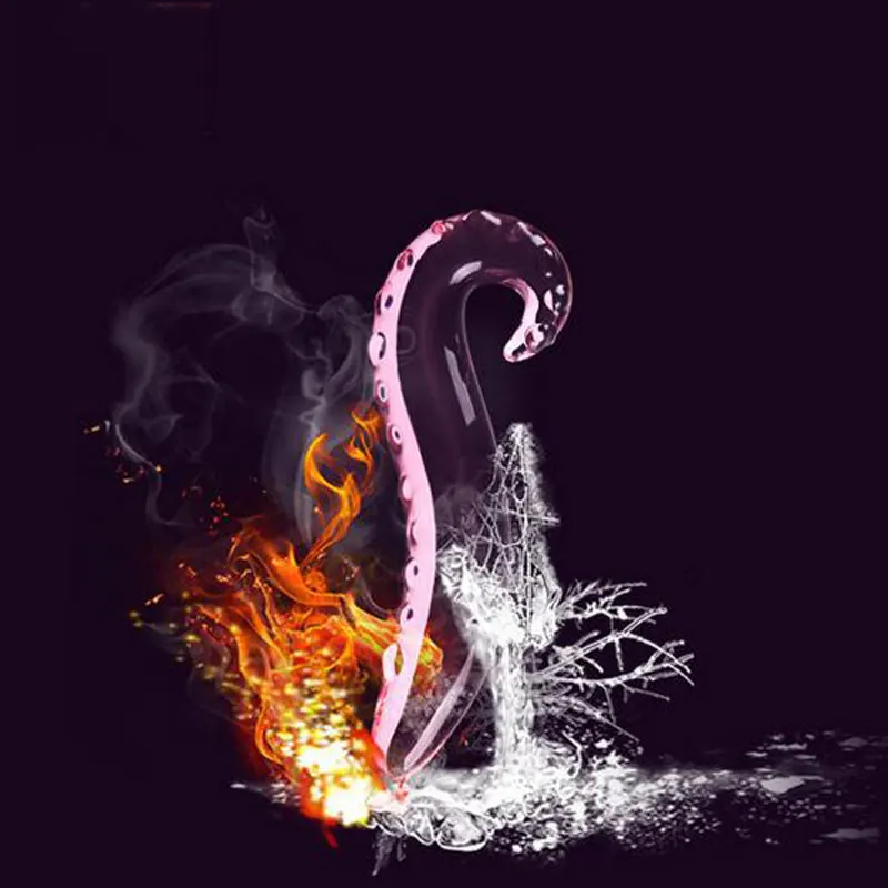 Новый розовый Гиппокамп Форма Хрустальное стекло анальный фаллоимитатор