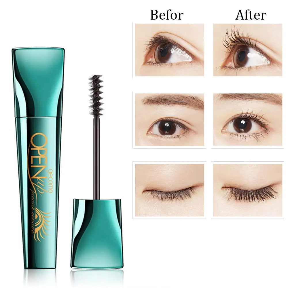 Новинка тушь для ресниц 4D из шелкового волокна Водостойкая Павлин 360 градусов