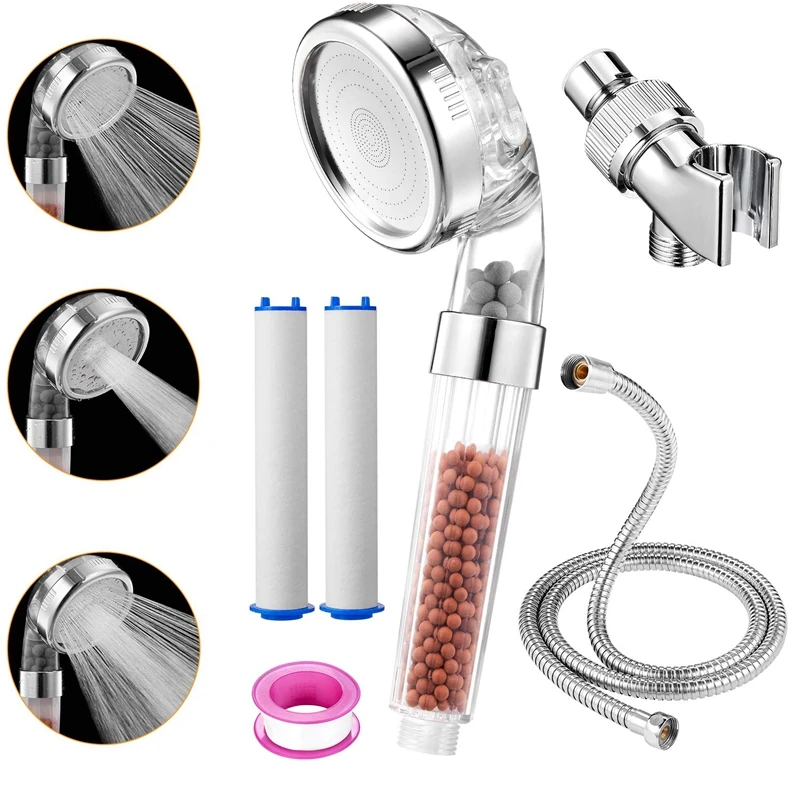 Фильтрованная ионная душевая головка с заменяемым PP хлопковым фильтрующим