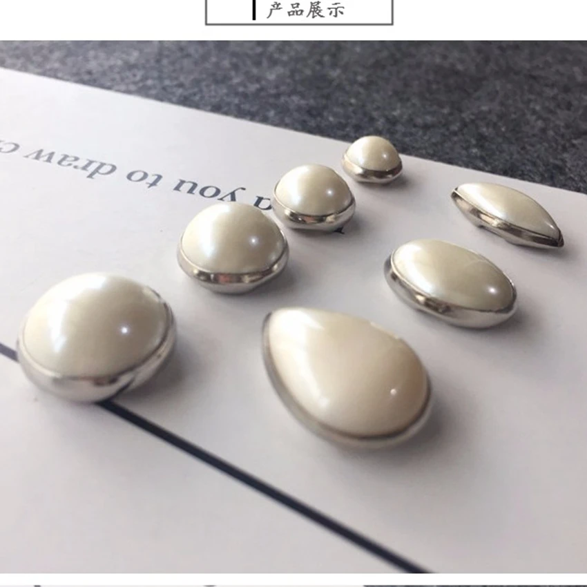 Пуговицы с имитацией жемчуга 10 шт.|buttons plastic|pearl buttonsflatback buttons |