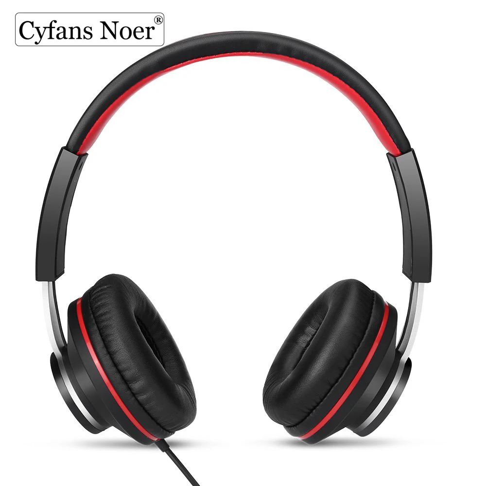 Cyfans Noer игровая гарнитура накладные стерео басы игровые наушники с микрофоном