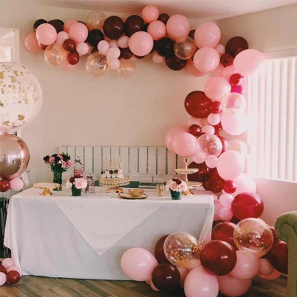 DIY День рождения воздушный шар цепи Пластиковые Многоразовые партии ПВХ