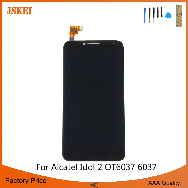 Для Alcatel Idol 2 OT6037 6037 ЖК дисплей экран дигитайзер с сенсорным сенсором Высокое