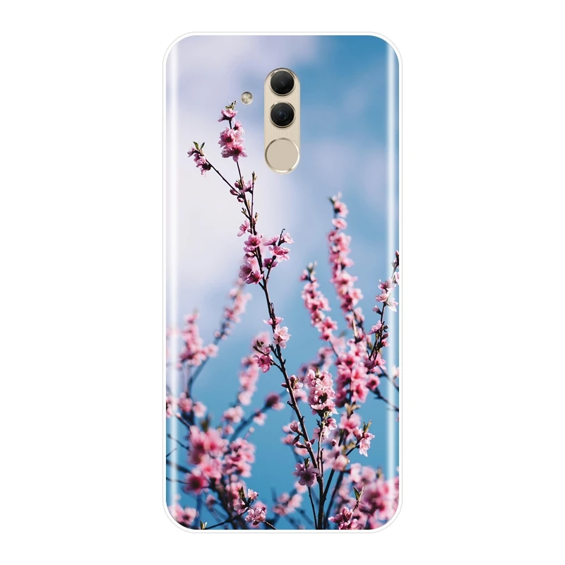 Розовый чехол для телефона с цветком вишни девочек Huawei Mate 20 10 9 Pro силиконовый
