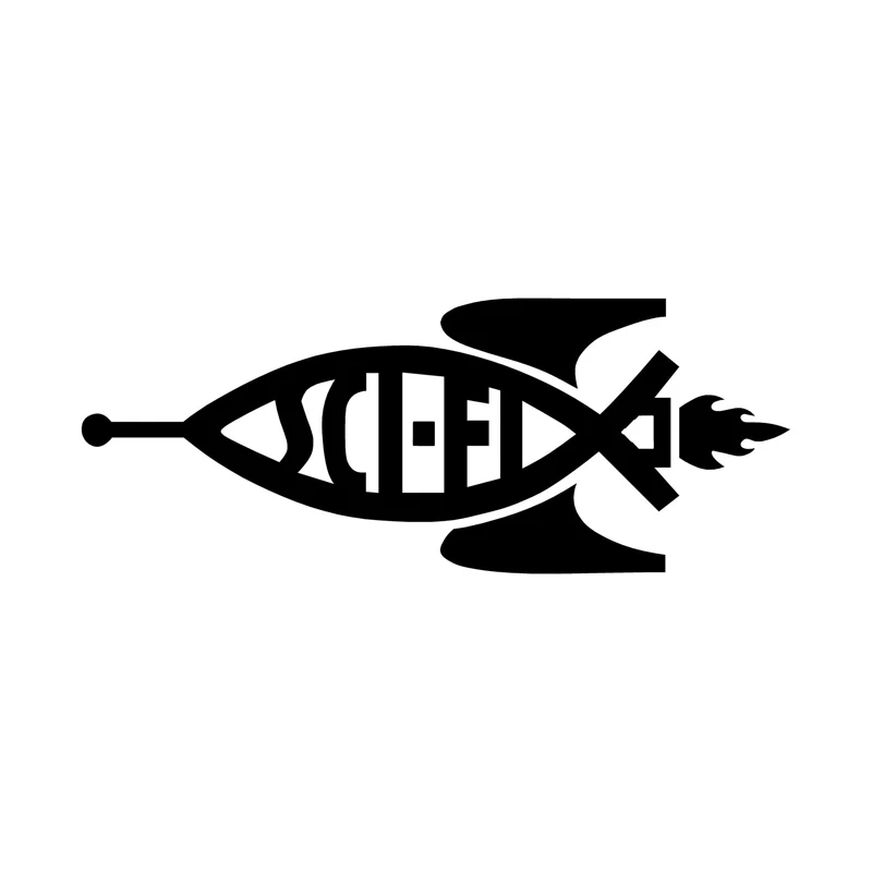 

35cm Scifi Fish Cartoon Decor Car Sticker Car Styling Vinyl Decal