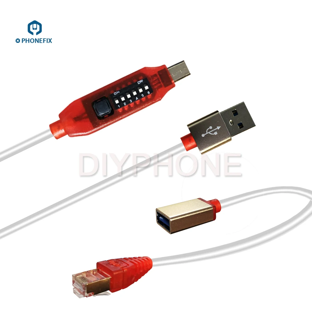 Micro USB RJ45 многофункциональный кабель стартера с 6 кнопками переключения для GSM