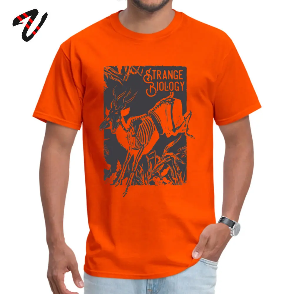 Необычная биология Антилопа Скелет Футболка Slim Fit SS дизайн Boku No Hero academic Ткань