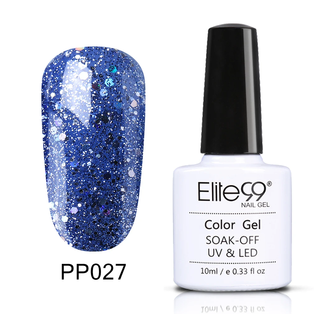 PP027 Elite99 10 мл фиолетовый серия лак Полупостоянный гель для ногтей эмаль лак для ногтей гель лак замочить от DIY основа верхнее покрытие УФ светодиодный гель - Цвет: PP027