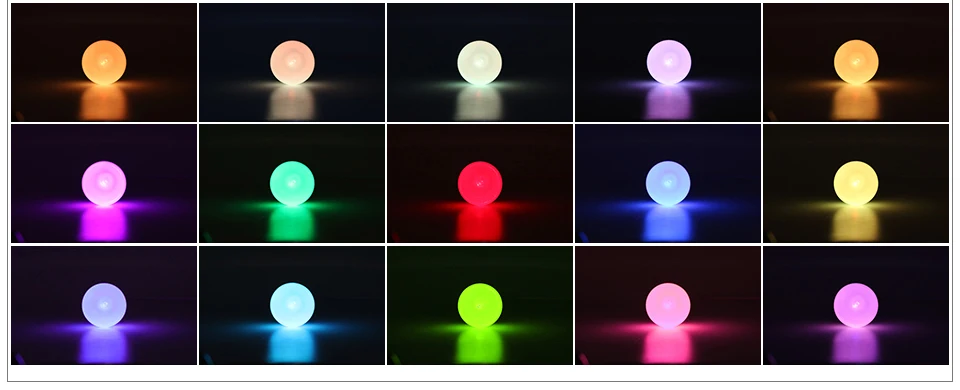 1 шт. E14 E27 GU10 RGB светодиодный светильник 3 Вт 5 Вт 9 Вт 110 В 220 В 16 изменение цвета RGB Лампочка светильник+ пульт дистанционного управления для бара KTV украшения