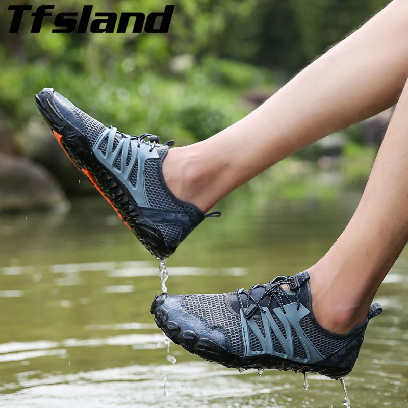 Tfsland Aqua Shoes/летние кроссовки Женская водонепроницаемая обувь Мужские дышащие
