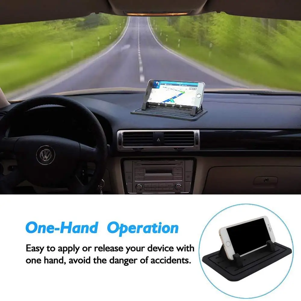 high quality car phone holder silicone pad dash mat cell phone car mount gps holder cradle dock for phone anti slip desk stand free global shipping