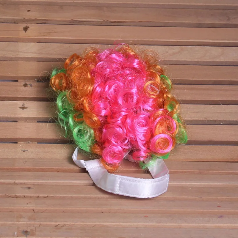 1 шт. Милая забавная Регулируемая яркая Радужная шапка для домашних животных