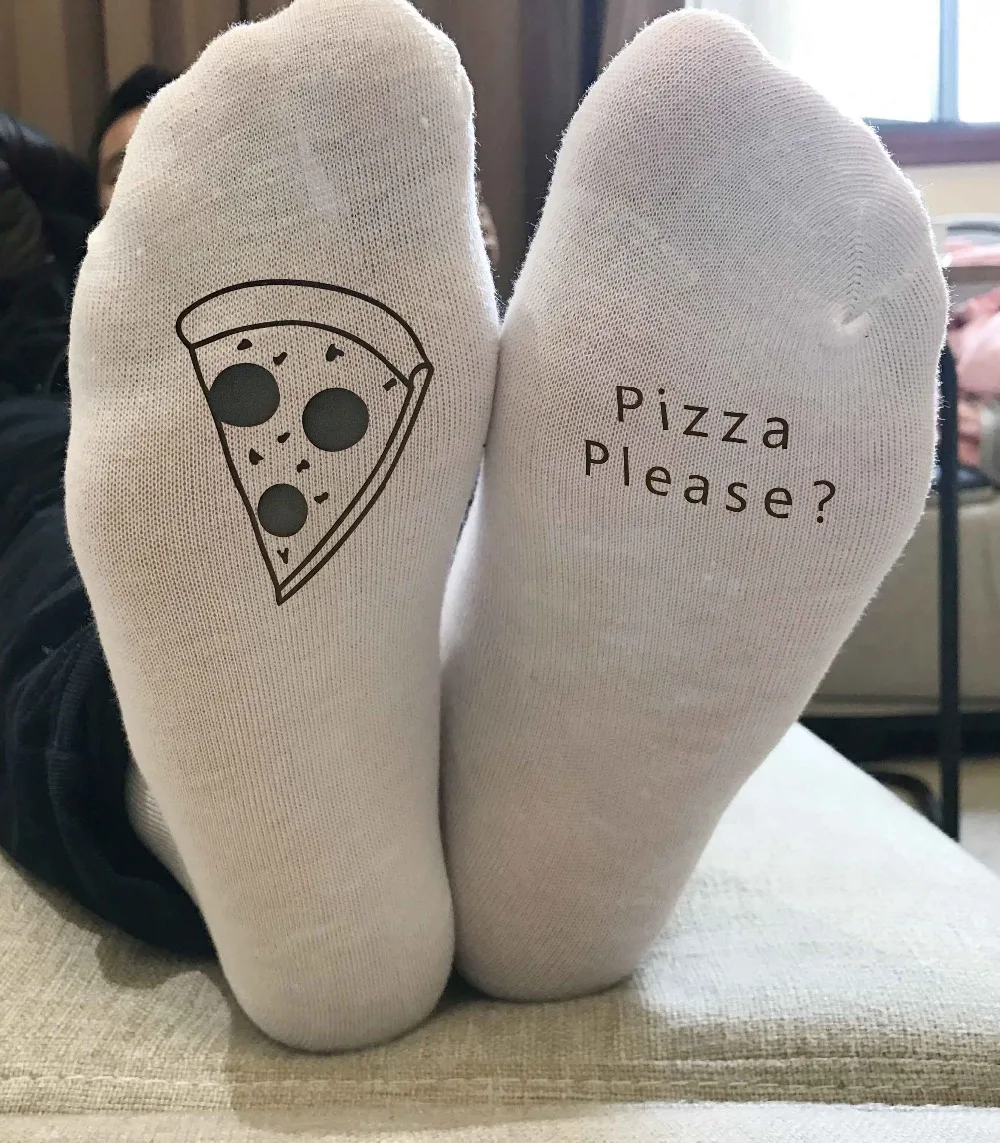 East Knitting ST11 Pizza Pleas забавные унисекс рождественские носки хлопковые женские и
