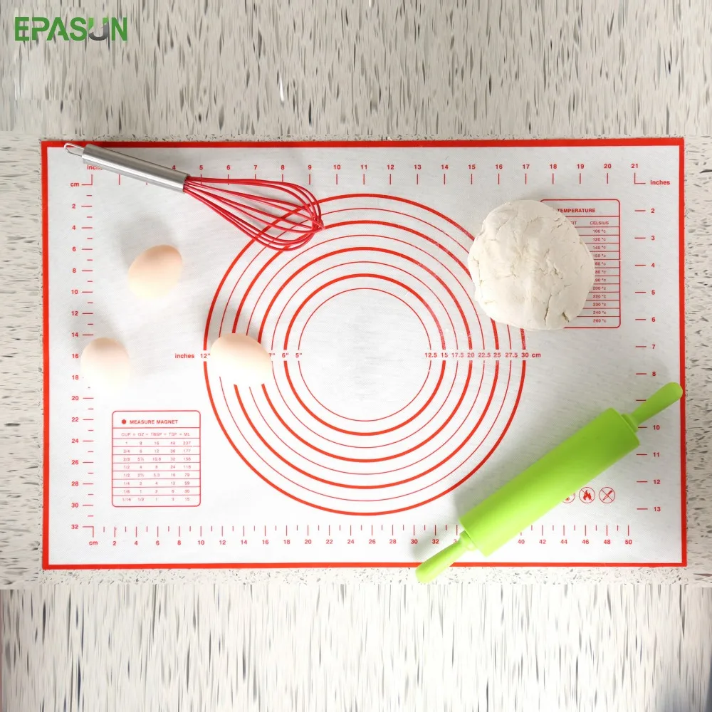 EPASUN 40*60 см раскатка теста коврик для духовки силиконовый коврик Кондитерские инструменты для выпечки вкладыш антипригарный коврик для замеса теста для выпечки Пельменный коврик