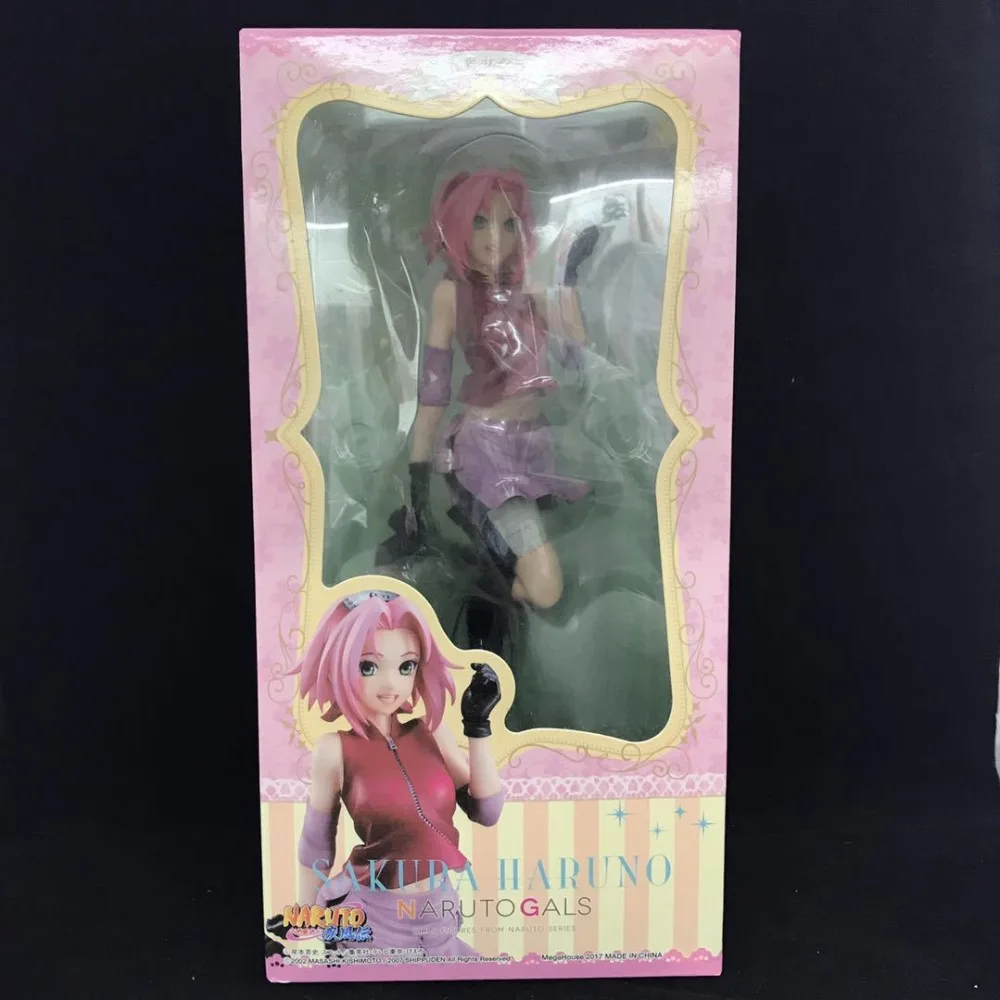 Anime Figure 21.5cm MegaHouse MH GEM GALS NARUTO Haruno Sakura Action Toy Collectible Model Gift Doll | Игрушки и хобби