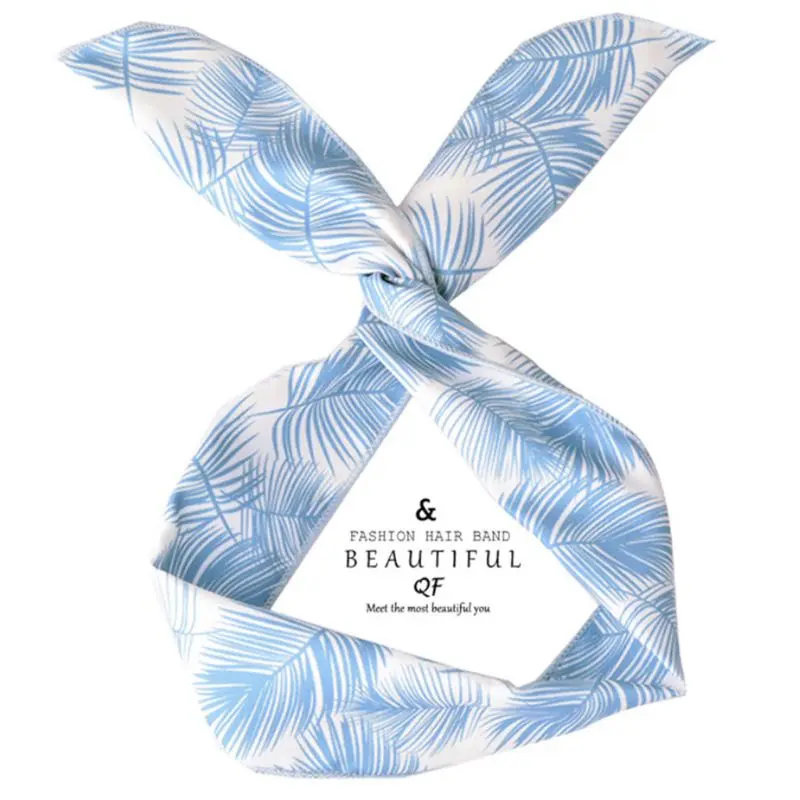 Винтажная Женская повязка на голову Boho плетеная проволочная лента для волос