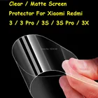 HD ПрозрачнаяАнтибликовая матовая защитная пленка для экрана для Xiaomi Redmi 3  3 Pro  3S  3S Pro3X, защитная пленка + салфетка для очистки