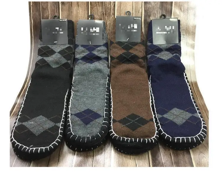 1 пара/лот зимние Осенние теплые толстые длинные носки мужской коврик для