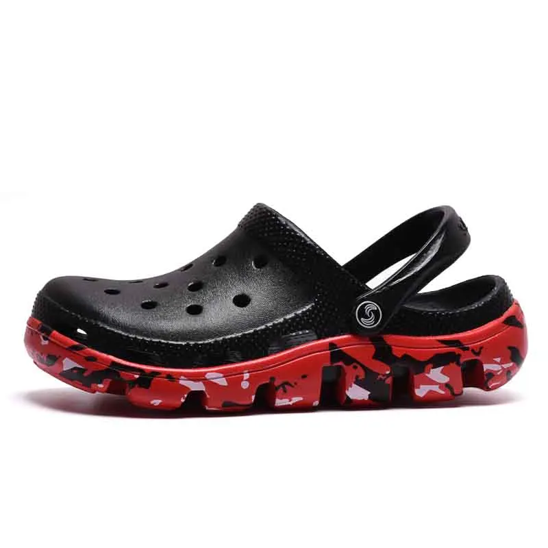 Men Clogs Sandals Casual Summer Fashion Flip Flops Hollow Garden Light Beach Slippers Shoes Schoenen Mannen | Обувь