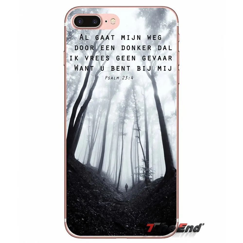 Для iPhone X 4 4S 5 5S 5C SE 6 6S 7 8 Plus Samsung Galaxy J1 J3 J5 J7 A3 A5 2016 2017 Psalms-это книга библейских цитат |