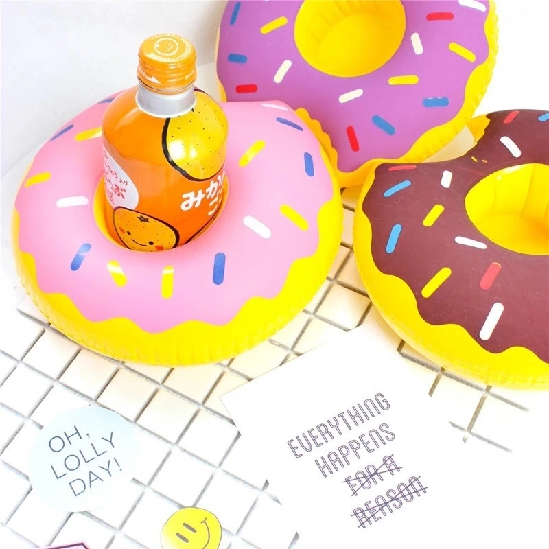 Надувной Держатель Для Напитков Rainbow cloud Donut поплавок для бассейна и вечеринок