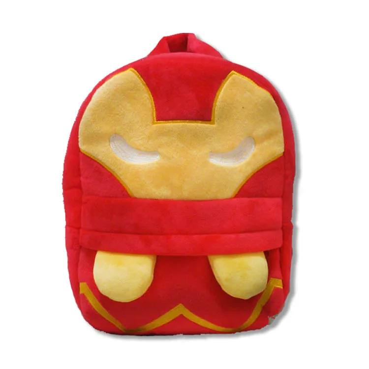 iron man Ironman Superman Spiderman Batman кукла плюшевый школьный рюкзак Mochila 3D Мстители плюшевые рюкзаки - Цвет: iron man